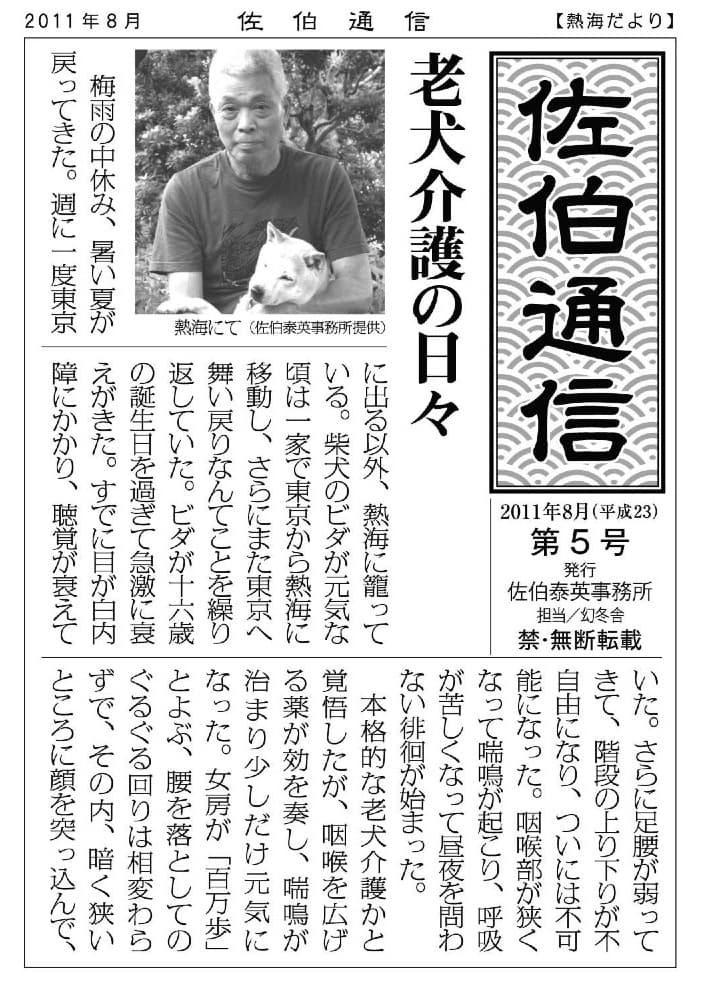 老犬介護の日々